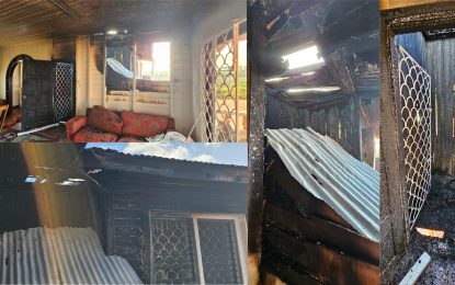 Mahaicony house goes up in flames after owner received threats from villager