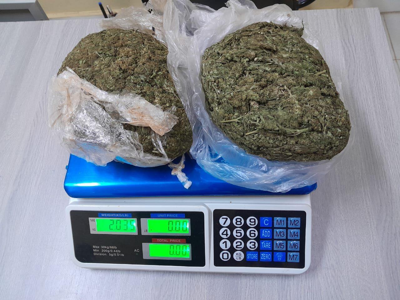 The cannabis that was found during the stop and search exercise 