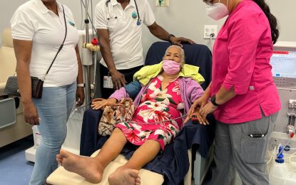 Olmac treats first dialysis patient