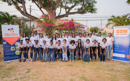 Over 45 Girls benefit from empowering ‘Kickin’ Conversations’ activity hosted by SBM Offshore Guyana