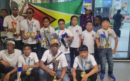 The Guyana Mixed Martial Arts Karate Association captures 24 medals at NAFMA Championship