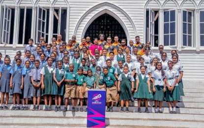 ICC T20 World Cup trophy makes stop at historic St. George’s Cathedral 
