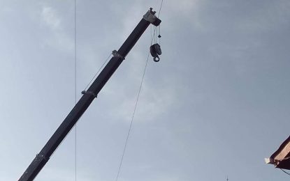 Mechanic electrocuted while operating crane