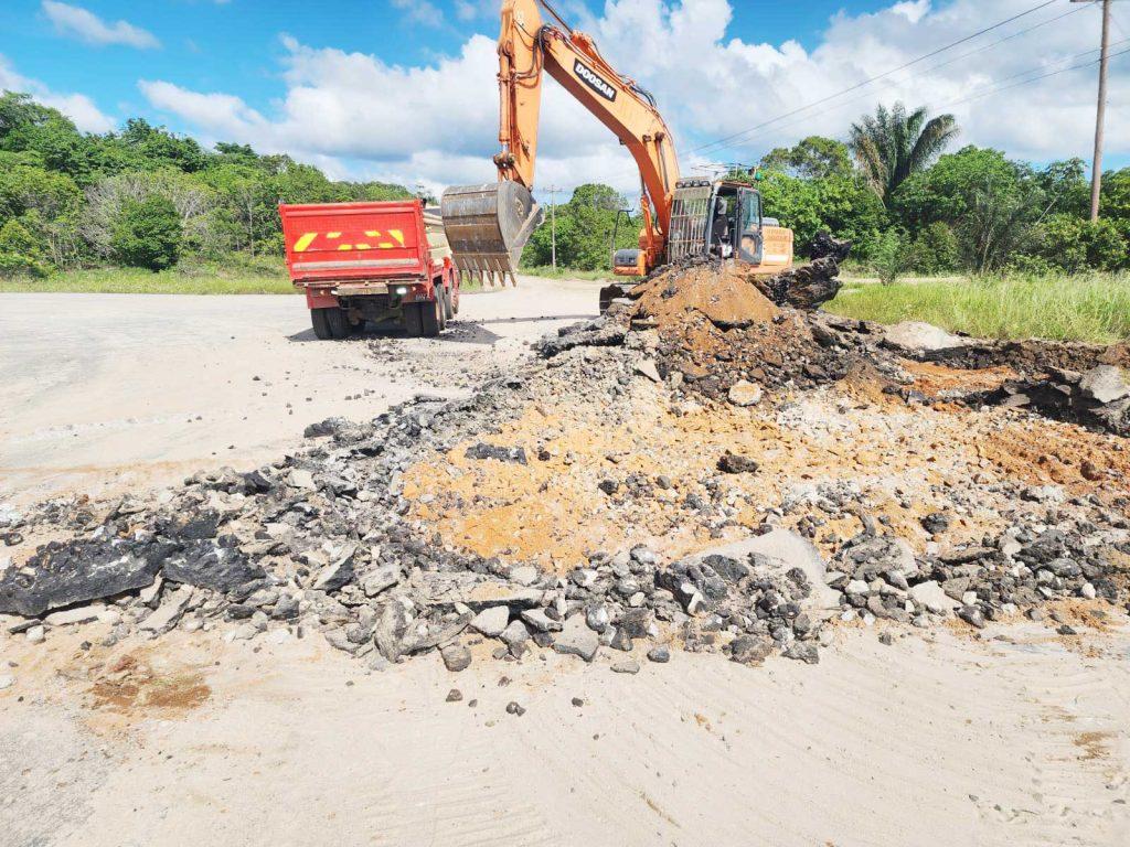 Construction of the Drag strip underway.