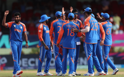 Sharma, Axar, Kuldeep propel India to T20 World Cup final 