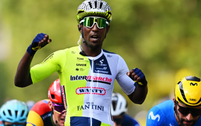 Girmay first black African to win Tour de France stage