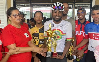 Briton John bags 2nd Annual Raj and Daughter Memorial Cycle Road Race title Senior