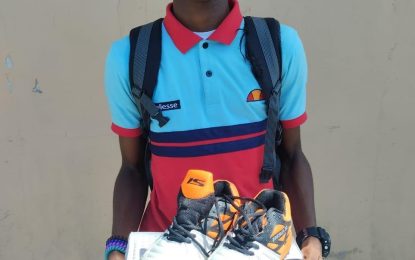 Seventeen year old benefits from Project “Cricket Gear for young and promising cricketers in Guyana”