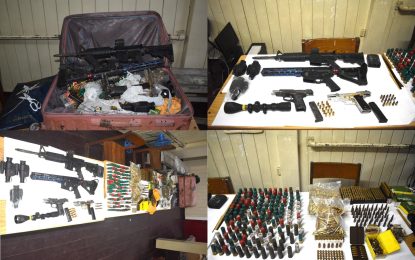 Cops find guns, drugs, ammo in South Ruimveldt operation