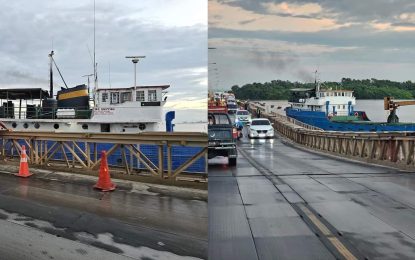 Vessel drifts into Demerara Harbour Bridge with sleeping crew