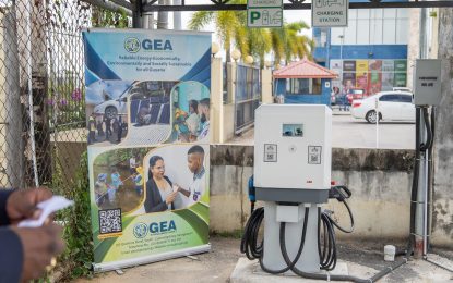 Six charging stations for electric vehicles available at various locations