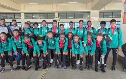 Young Jaguars off to 2024 CFU Challenge Series in Trinidad and Tobago