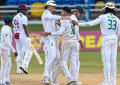 Maharaj’s 28-over spell applies squeeze on WI on rain-affected day