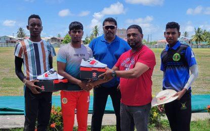 Promised made, promised fulfilled, via Project “Cricket Gear for young and promising cricketers in Guyana”, compliments of Derrick Kallicharran and friends