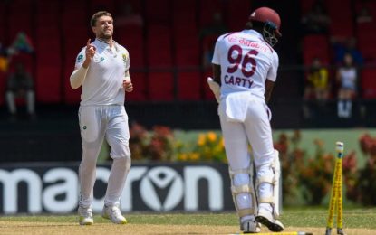 Windies suffer 40-run loss despite late innings fightback from Motie