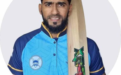 Canada-based Guyanese Naveed Ali hits 100 not out in T&DCA first-division competition 