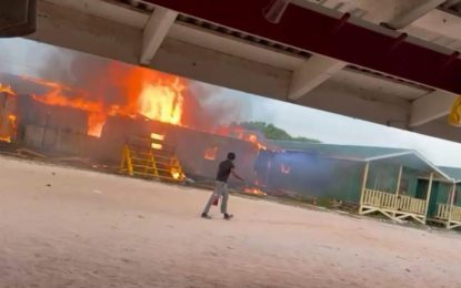 Fire destroys male dorms at Chinese gold company