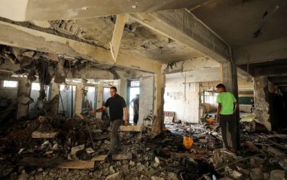 Israeli attack on Gaza school sheltering displaced Palestinians kills 22