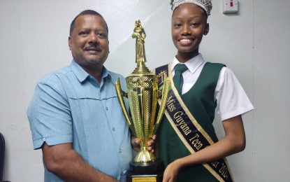 West Dem student captures crown at Miss Guyana teen scholar pageant