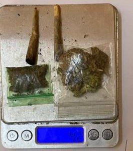 The 4.2 grams of marijuana that was found, along with the two joints (contains suspected cannabis)