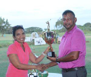 Anasha Ally (left) was victorious in the 15-28 Flight