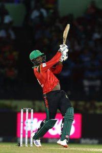 Guyana Amazon Warriors’ Romario Shepherd was left unbeaten on 19. (Getty Images)