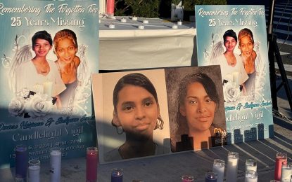 Candlelight Vigil Held for Missing Guyanese & Trinidadian Girls in Queens, 25 Years Later