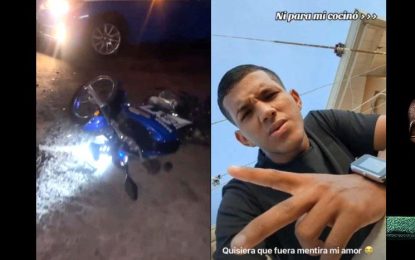 Venezuelan biker killed in crash at Lamaha Street