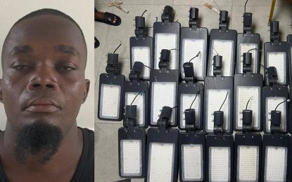 Electrician jailed for stealing streetlights