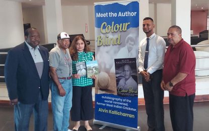 Guyana/West Indies Legend Alvin Kallicharan launches autobiography dubbed ‘Colour Blind’