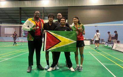 Badminton Team enjoy decent success in Suriname