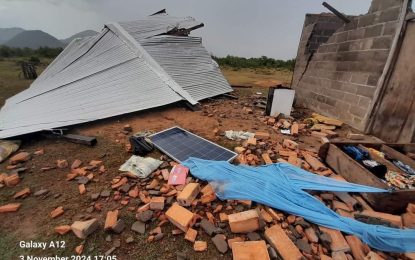 11 homes destroyed by storm at Karasabai