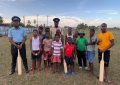 Police donate Cricket Gear to youths in Corentyne