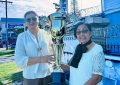 Trophy Stall hands over trophies for Kennard Memorial Turf Club Boxing Day Horse Race meet