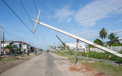 GPL blames road, drainage works for collapse of utility poles