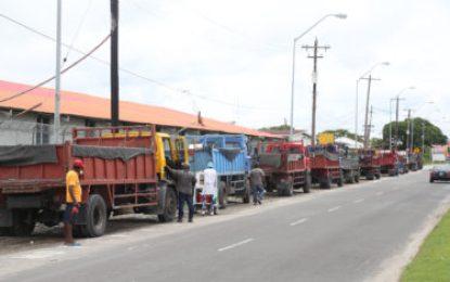 Heavy-duty trucks banned from using railway embankment