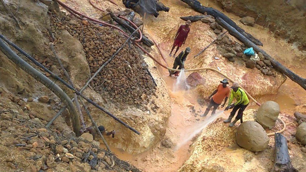 Diamond and manganese production on the decline