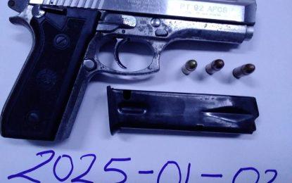 Illegal gun and ammo found at Riverview after suspect evades police.