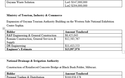 $136M estimated to construct concrete bridge at Black Bush Polder