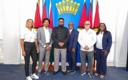 CANOC Executive Committee members visits President Irfaan Ali