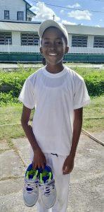 13-year old benefits from Project “Cricket Gear for young and promising cricketers in Guyana”