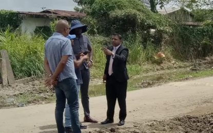 Min. Indar scolds contractors over unsanctioned works days after VP Jagdeo called out ministry’s shoddy management of construction sites