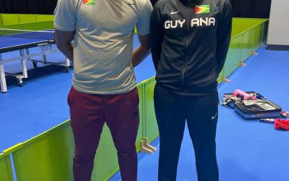 National Table Tennis duo Shemar Britton, Chelsea Edghill to represent Guyana at prestigious Panam Table Tennis Cup