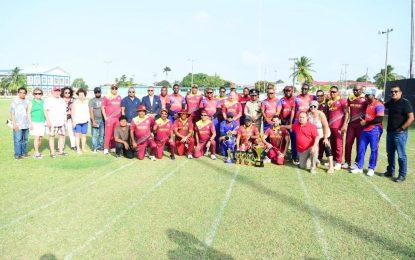 Guyana Police Force Senior Officers defeat visiting Canadian New Western Cricket Club in friendly cricket match