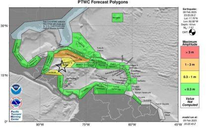 Guyana at low risk of earthquake that hit Cayman Islands