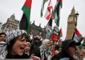 Thousands take part in London rally against Donald Trump’s Gaza plan