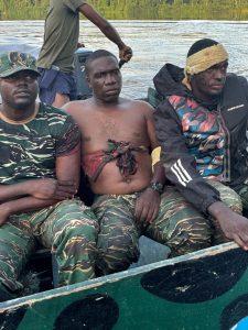 Wounded soldiers evacuated to city