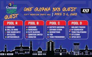 Groups, schedule announced for One Guyana 3x3 Quest