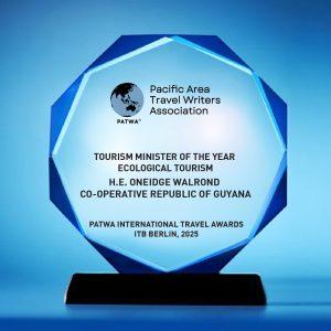 Guyana wins Destination of the Year award