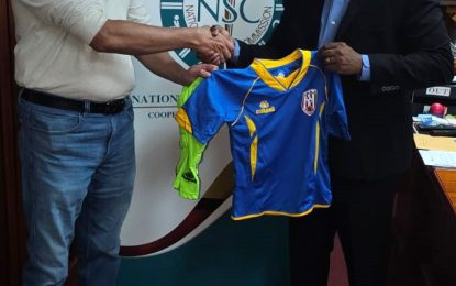 NSC receives sports uniforms from D8Door & Hardware Inc.